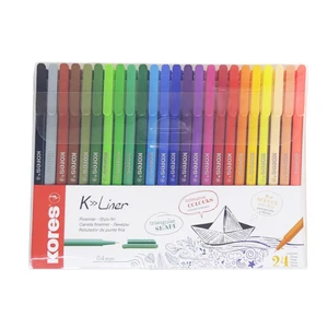 روان نویس کورس مدل fine liner بسته 24 عددی