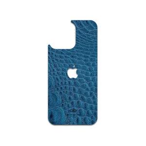 MAHOOT Blue-Crocodile-Leather Cover Sticker for Apple iPhone 15 Pro Max