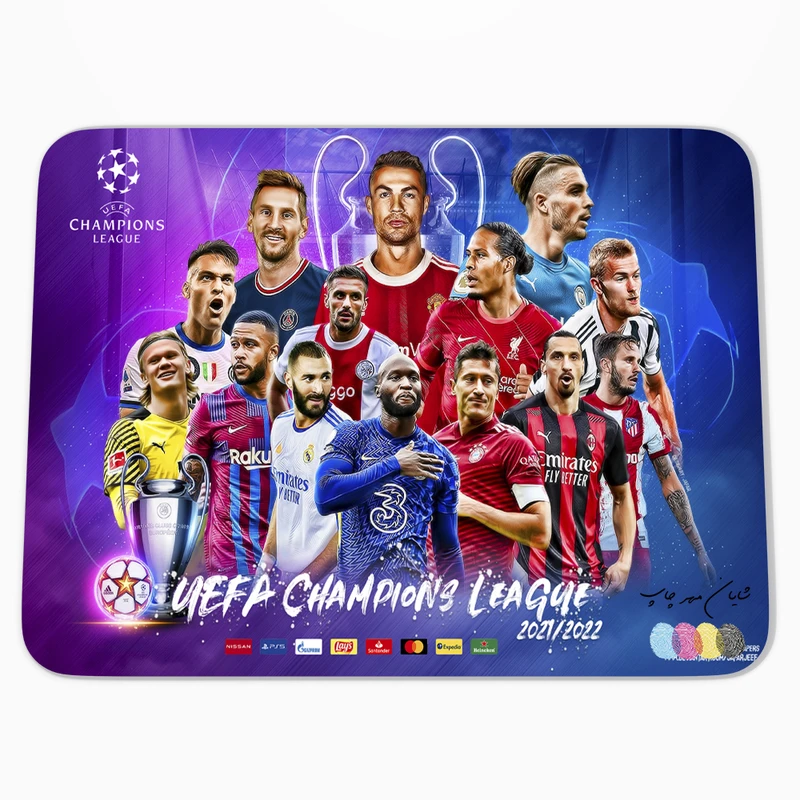ماوس پد  شایان مهر چاپ مدل UEFA CHAMPIONS LEAGE