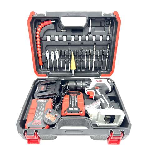  مجموعه 28 عددی دریل پیچ گوشتی چکشی شارژی صنعتی باس مدل BS0025