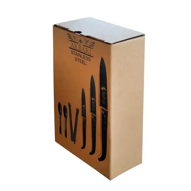 ابزار چندکاره سفری اکبری مدل آشپزی کد AY750 مجموعه 6 عددی به همراه کیف