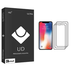 Coconut UD Black Screen Protector For Apple iPhone X Pack Of 3