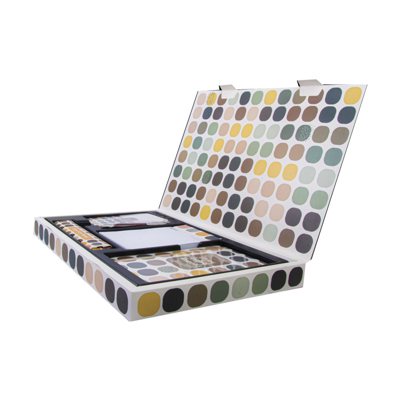 بسته لوازم تحریر پاپکو مدل پلنر 1404 طرح Enjoy مجموعه 5 عددی