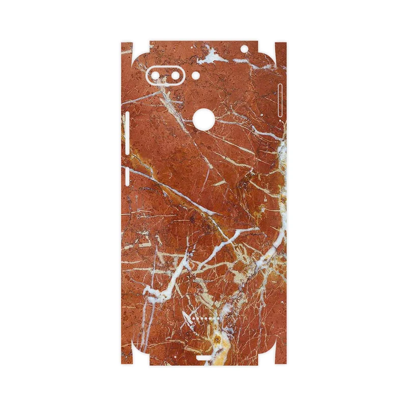 برچسب پوششی ماهوت مدل Red Marble-FullSkin مناسب برای گوشی موبایل شیائومی Redmi 6