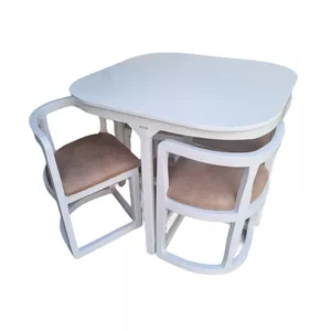  میز و صندلی ناهارخوری 4 نفره گالری چوب آشنایی مدل Wh-713