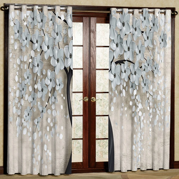 پرده مدل چاپی هازان پانچی کد 235 سایز 200x140 سانتی متر