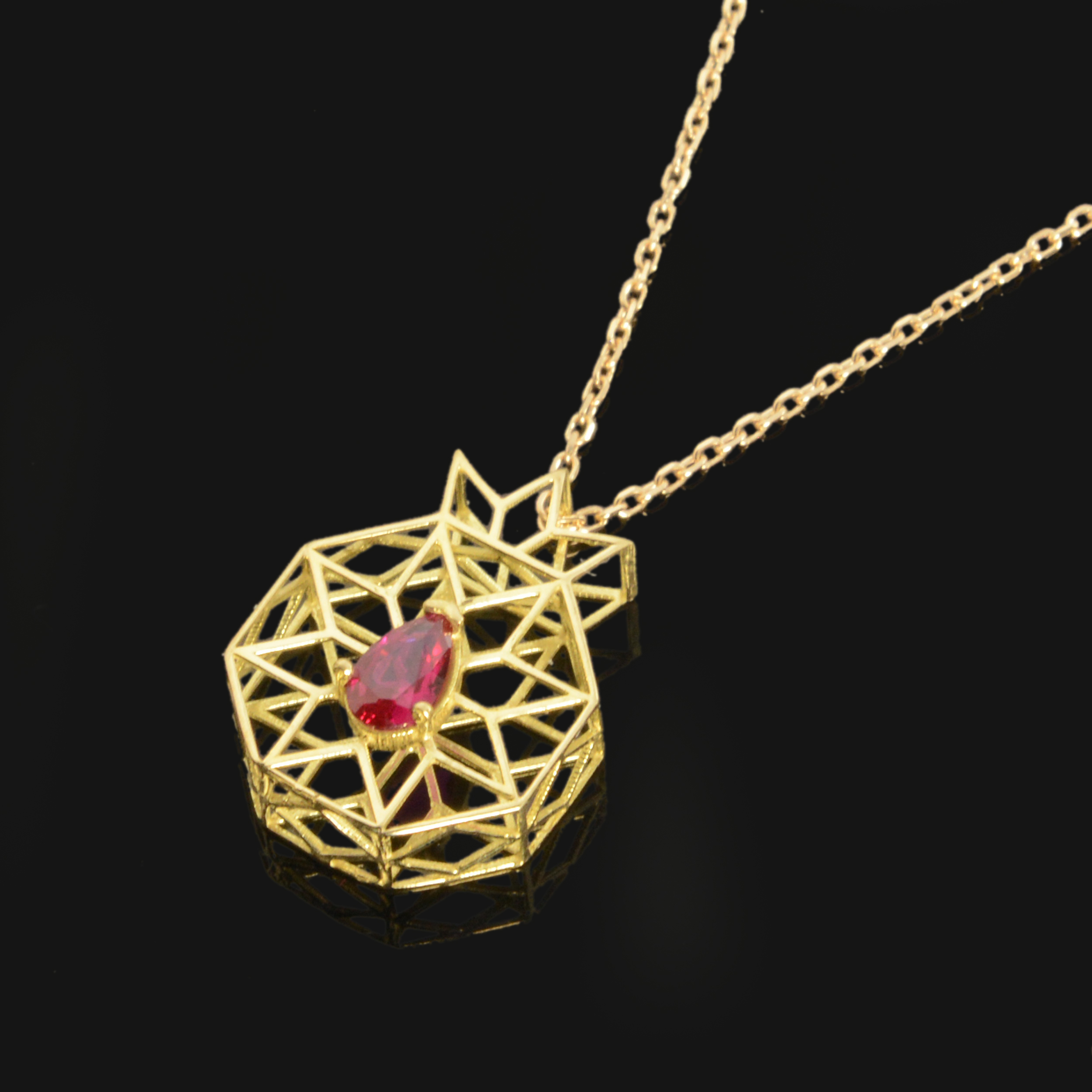 گردنبند طلا 18 عیار زنانه مدل 670143