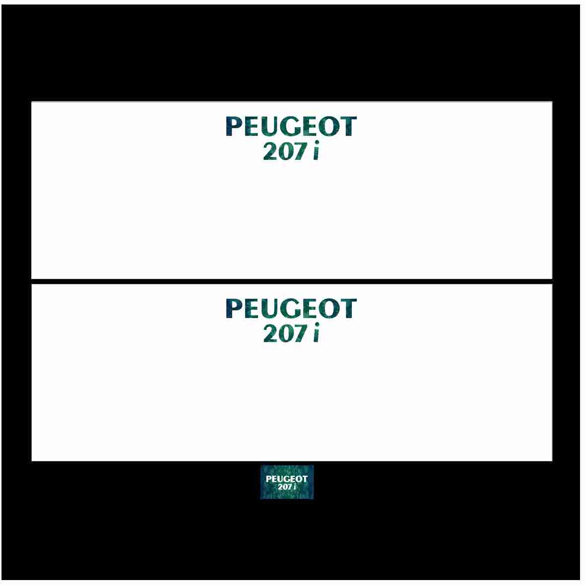 برچسب بدنه خودرو رایسان کد PS006 مناسب برای پژو 207 بسته سه عددی