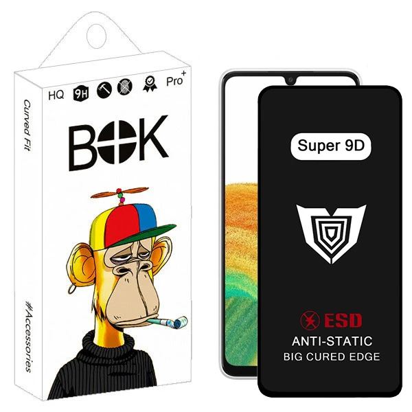 محافظ صفحه نمایش بوک مدل Super 9D Touch مناسب برای گوشی موبایل سامسونگ galaxy A33 5G / A32 4G / A31