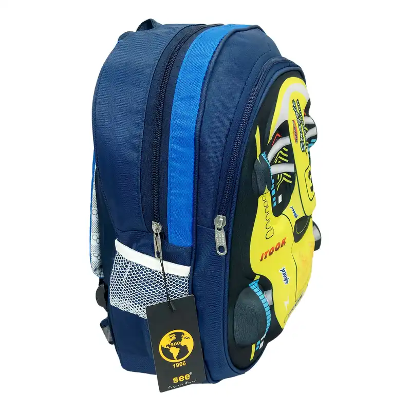 کوله پشتی بچگانه سیی مدل ماشین فرمول یک کد 229