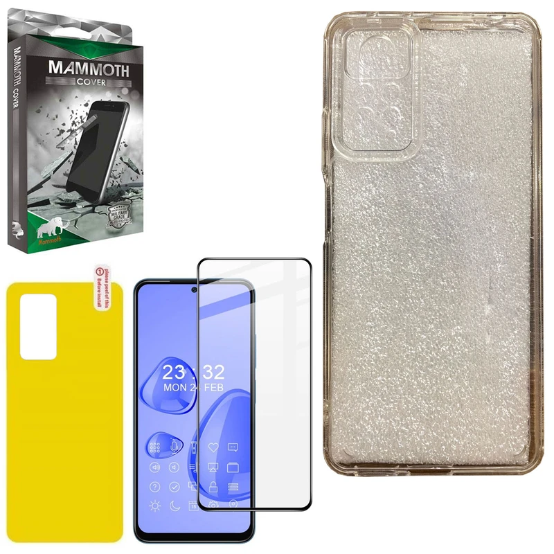 کاور ماموت مدل MMT-PC-AAA مناسب برای گوشی موبایل اپل شیائومی Redmi Note 11 Pro به همراه محافظ صفحه نمایش و محافظ پشت گوشی 