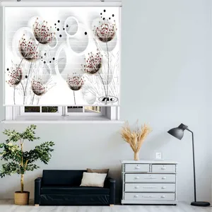 پرده زبرا مدل سیلوئت 3D1037 سایز 150x150 سانتی متر