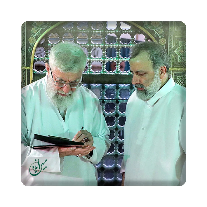 کاشی مبین ایده طرح شهید سید ابراهیم رئیسی و رهبر انقلاب کد 1184