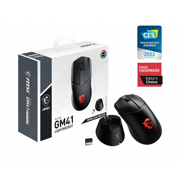 ماوس بی سیم مخصوص بازی ام اس آی مدل CLUTCH GM41