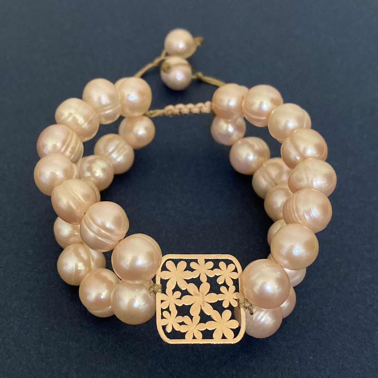 دستبند طلا 18 عیار زنانه الماسین آذر مدل GOL05