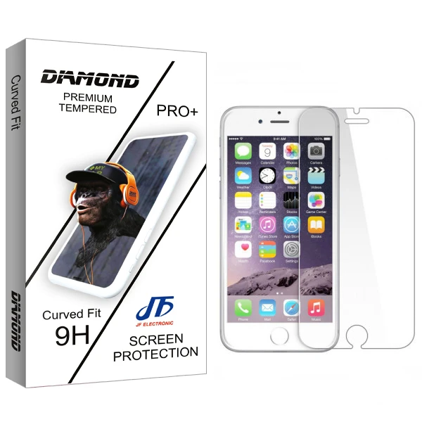 محافظ صفحه نمایش جی اف مدل Diamond glass مناسب برای گوشی موبایل اپل iPhone 6s
