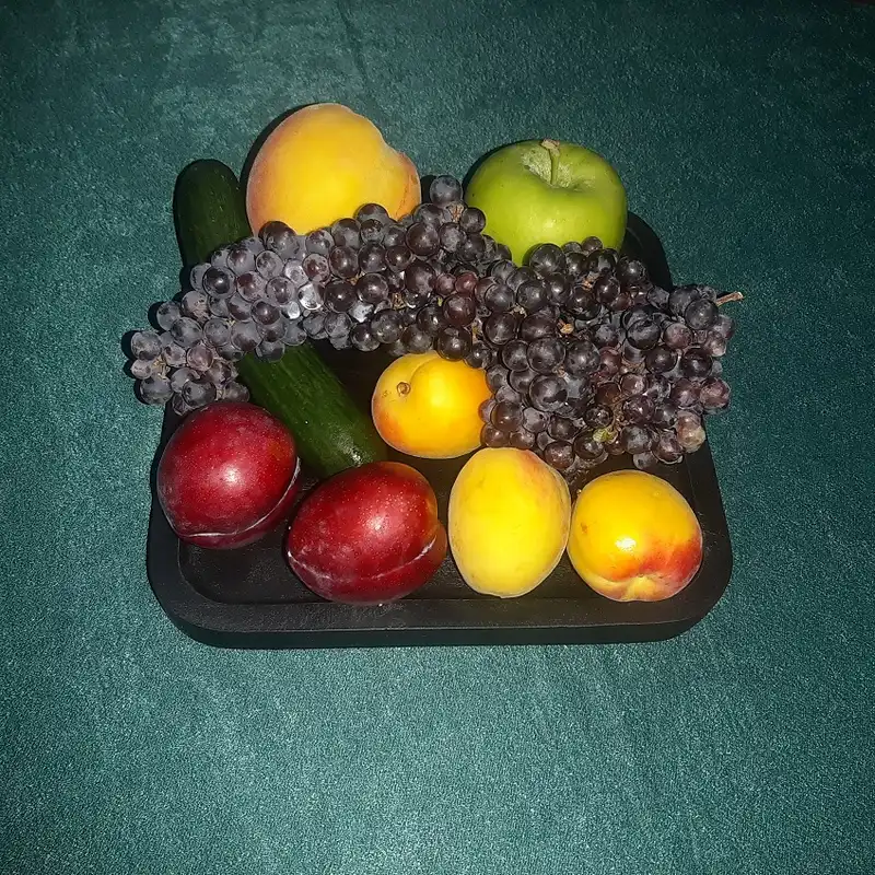 بشقاب چوبی مدل مربع 20