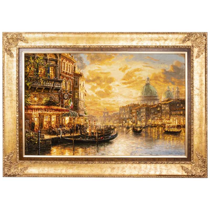 تابلو فرش دستباف سی پرشیا مدل منظره ونیز کد 902716