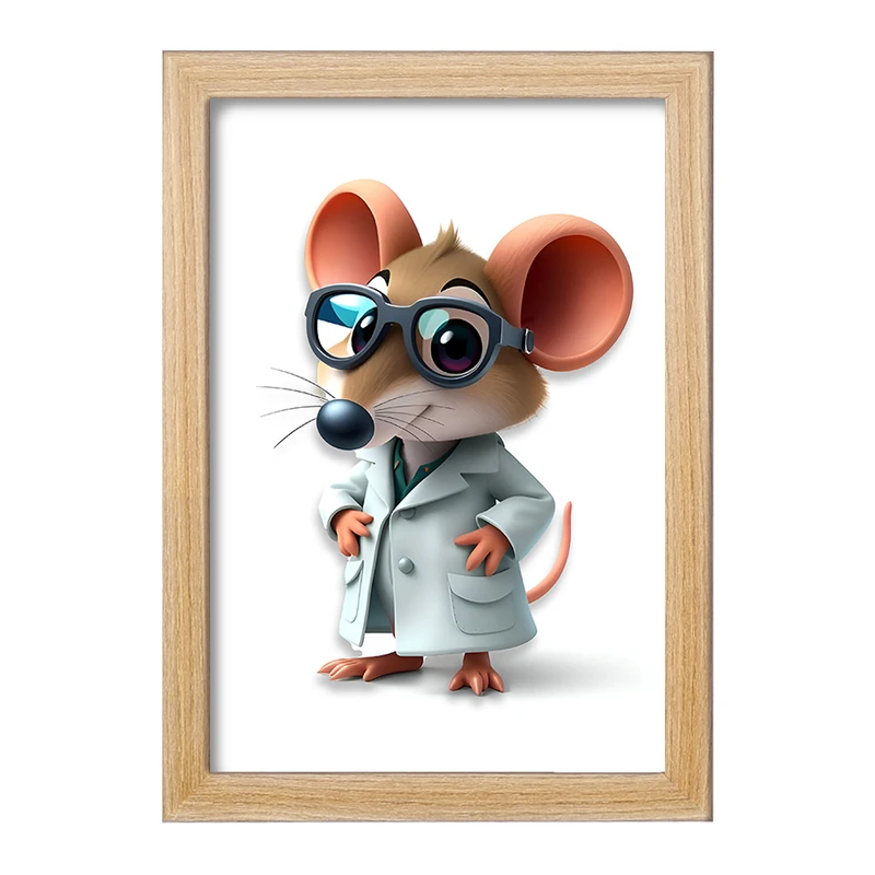 تابلو خندالو مدل موش دکتر کد F8028