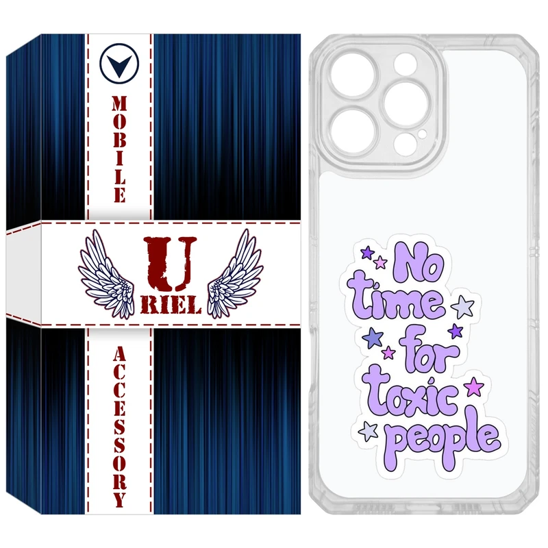 کاور یوریل مدل Clear کد 97 طرح Toxic مناسب برای گوشی موبایل اپل iPhone 16 Pro Max