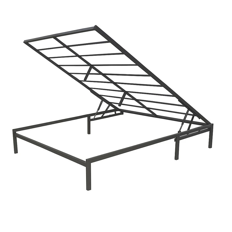 کفی تختخواب فلزی یک نفره مدل جکدار تقویت شده a90 سایز 90×200 سانتیمتر 