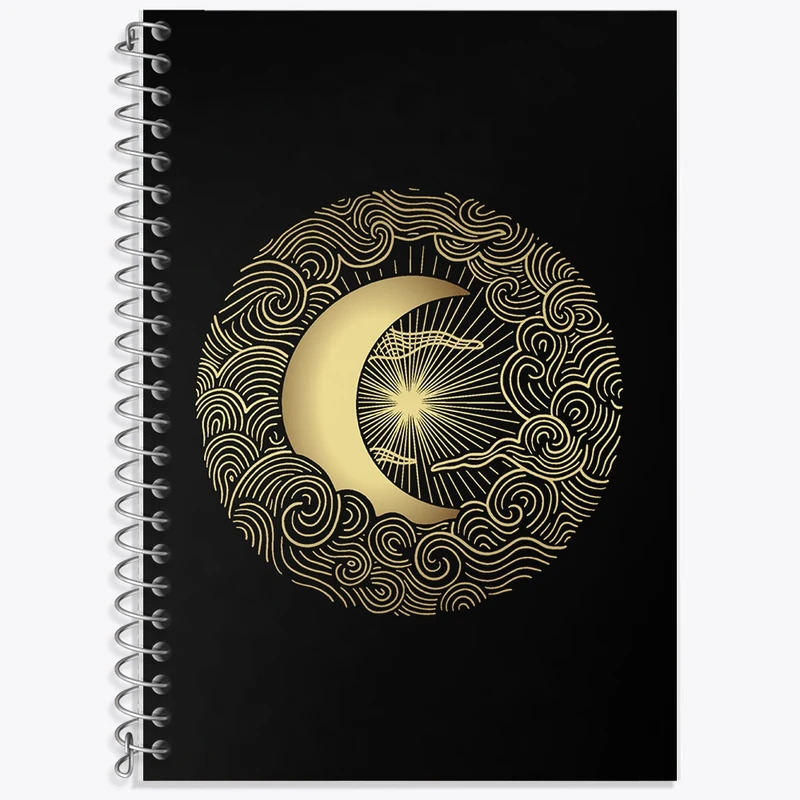 دفتر لغت 50 برگ خندالو طرح ماه (Moon) کد F1688