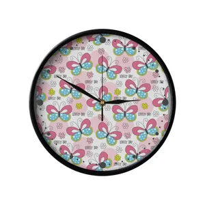 ساعت دیواری مدوپد طرح پروانه زیبا مدل PAT00281