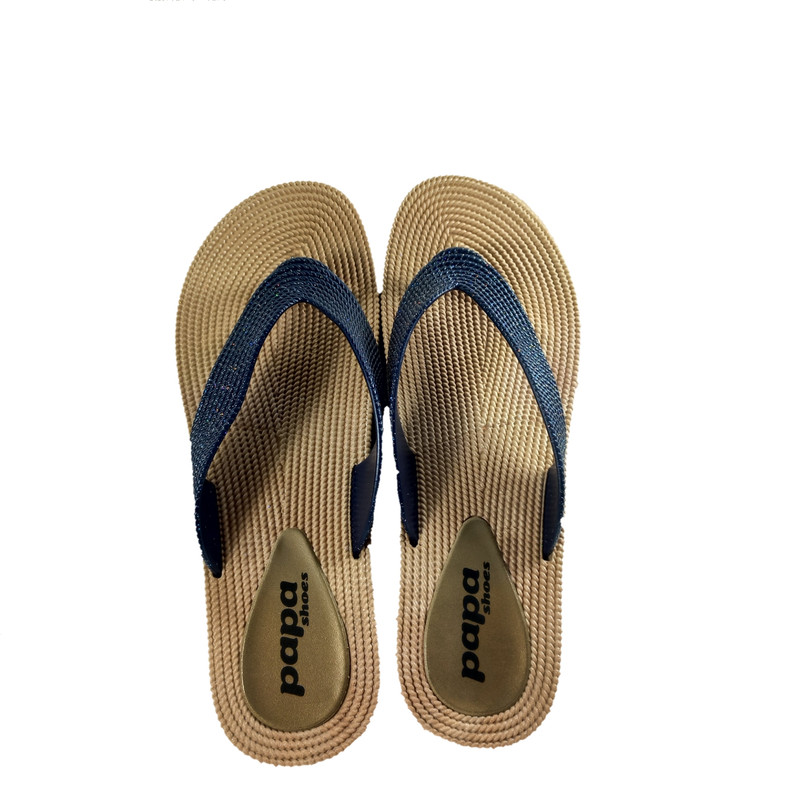 دمپایی لاانگشتی زنانه پاپا مدل ترمه پلاس