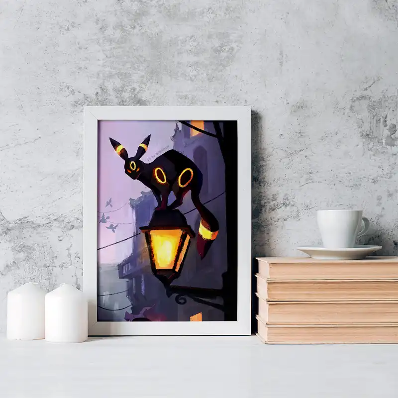 تابلو خندالو مدل امبرون انیمه پوکمون کد 17402