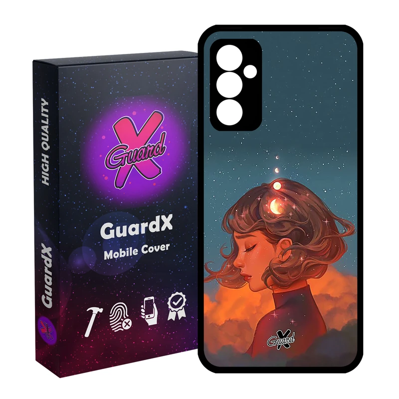 کاور گارد ایکس طرح Girl مدل Glass10302 مناسب برای گوشی موبایل سامسونگ Galaxy A54 / A54 5G