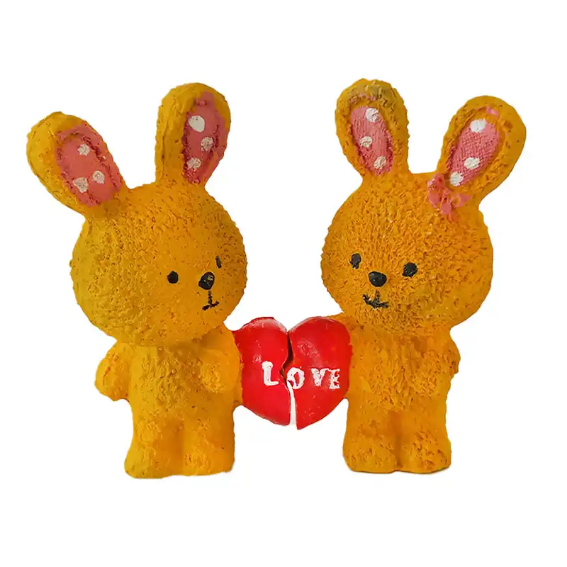 مجسمه طرح خرگوش مدل لاو کد 060 مجموعه 2 عددی