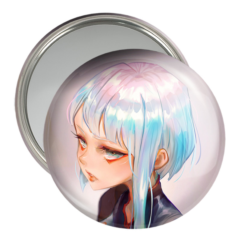 آینه جیبی خندالو مدل لوسی انیمه سایبرپانک کد 23983