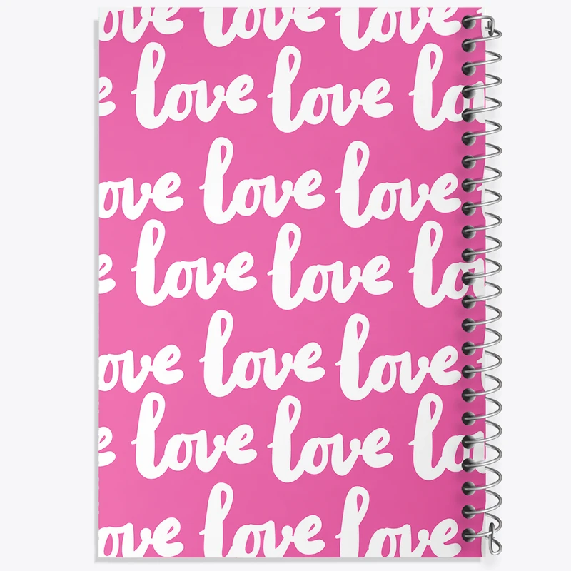 دفتر ژورنال نویسی 50 برگ خندالو مدل نقطه ای طرح Love کد N269