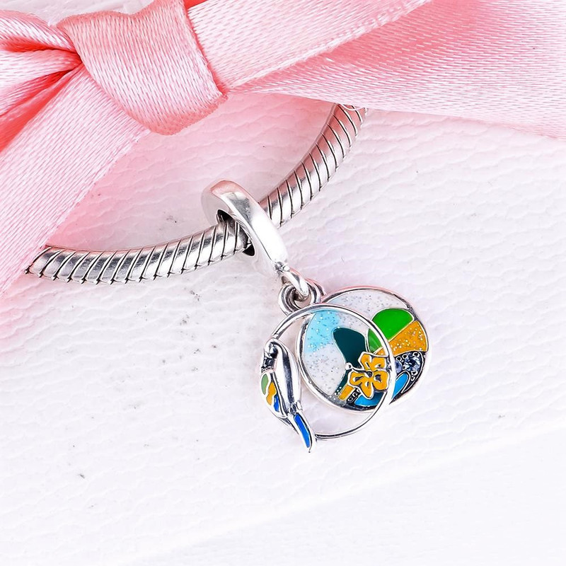 آویز گردنبند زنانه پاندورا مدل Brazil Beach