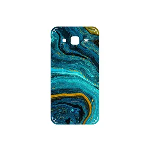 MAHOOT Turquoise marblewith golden streaks Cover Sticker for Samsung Galaxy J5