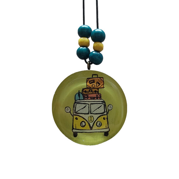 آویز گردنبند بچگانه مدل نقاشی ماشین