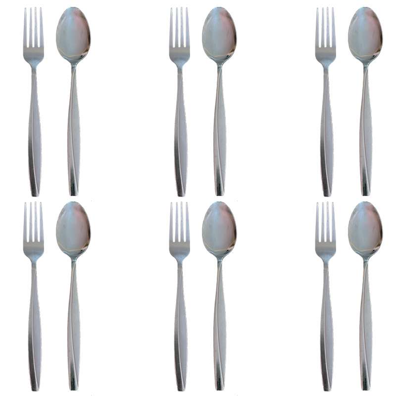سرویس قاشق و چنگال 12 پارچه مدل مایز