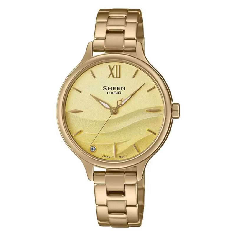 ساعت مچی عقربه ای زنانه کاسیو مدل SHE-4550G-9AUDF