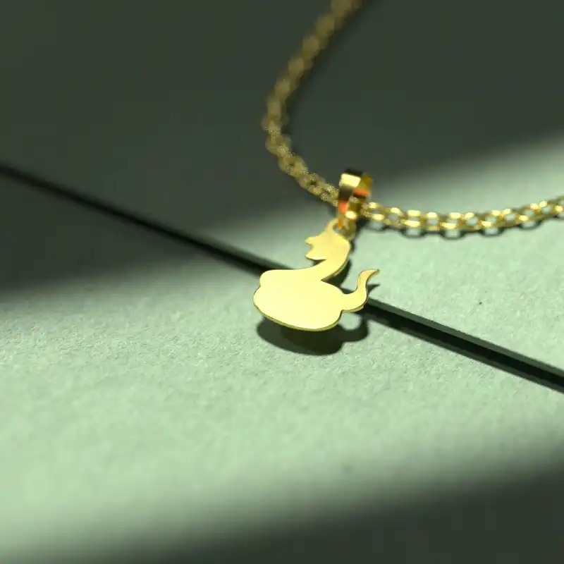 گردنبند طلا 18 عیار زنانه مدوپد مدل مار کد B3-1-1306