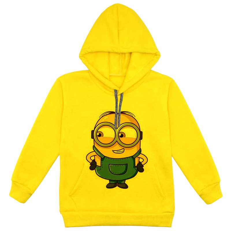 هودی پسرانه مدل مینیون F147 رنگ زرد