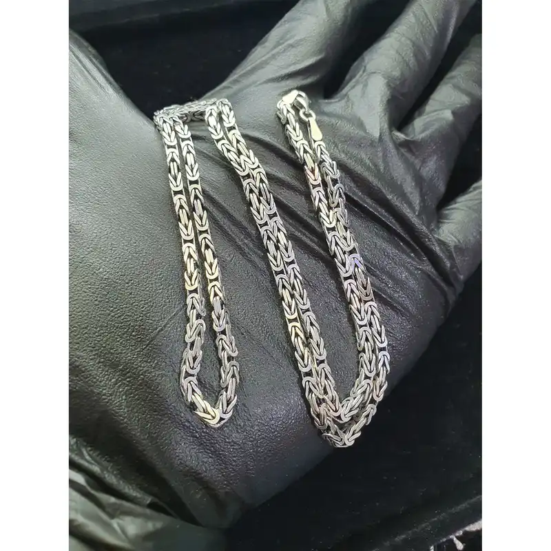 زنجیر نقره مردانه مدل ماری کد 31