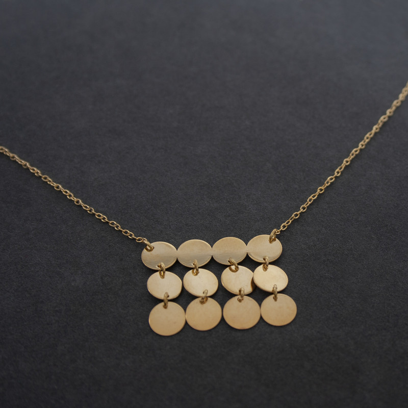 نیم ست طلا 18 عیار زنانه دًرج مدل DS12