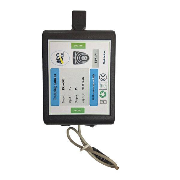یو پی اس (UPS) دوربین چرخشی مدل RC-6000 AsoSell ظرفیت 6000 میلی آمپر