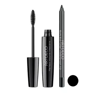 ریمل آرت دکو مدل volume-soft به همراه مداد چشم مدل 01