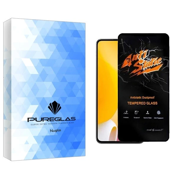 محافظ صفحه نمایش پیور گلس مدل NueGlas Antistatic مناسب برای گوشی موبایل شیائومی 12 Lite