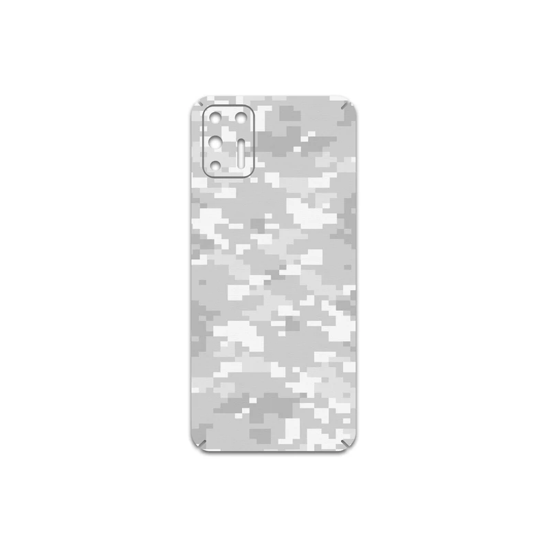 برچسب پوششی ماهوت مدل Army-Snow-Pixel مناسب برای گوشی موبایل موتورولا Moto G9 Plus
