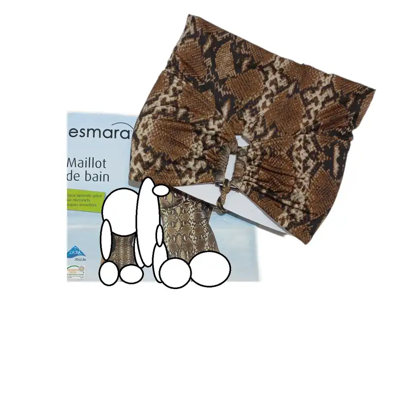 مایو زنانه اسمارا مدل پوست ماری کد 8207080