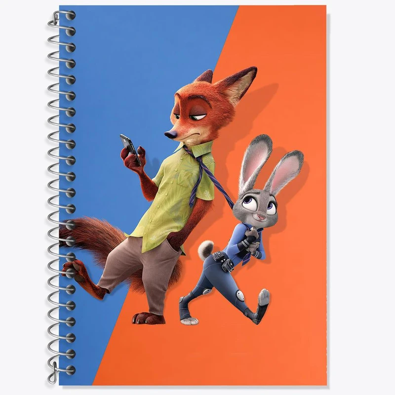 دفتر لغت 50 برگ خندالو مدل انیمیشن زوتوپیا  کد 1015