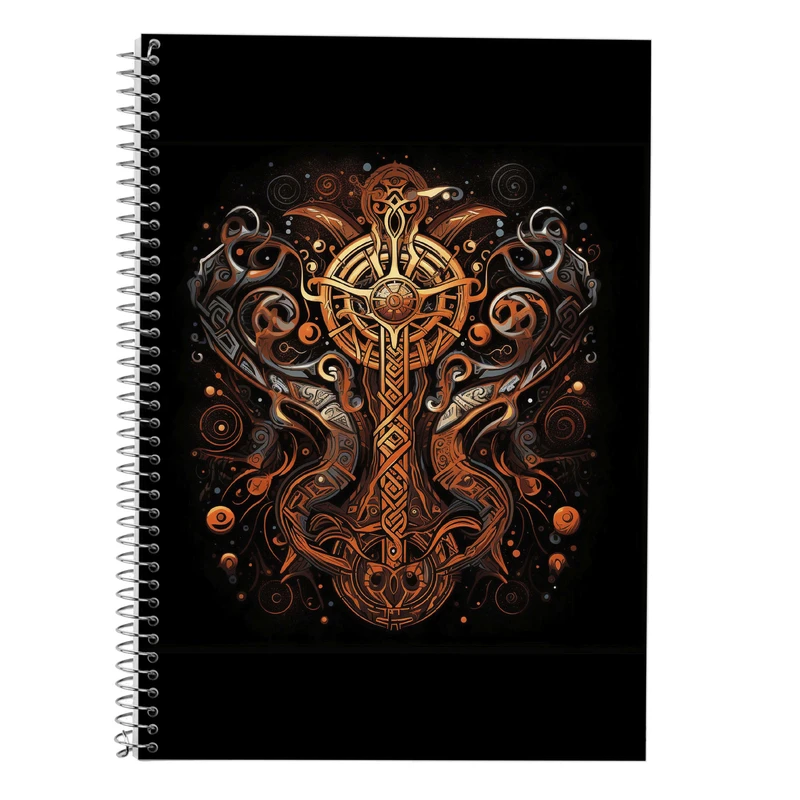 دفتر زبان 50 برگ مدوپد مدل سه خط طرح ارباب حلقه ها The Lord of the Rings کد DF2990