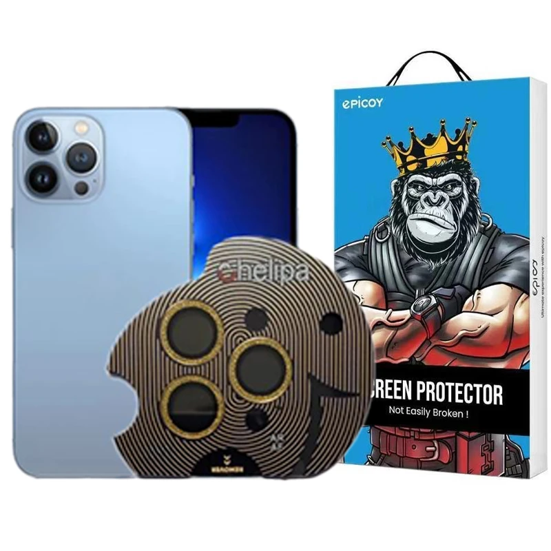 محافظ لنز دوربین اپیکوی مدل Chelipa Shine مناسب برای گوشی موبایل اپل iPhone 13 Pro Max / 13 Pro